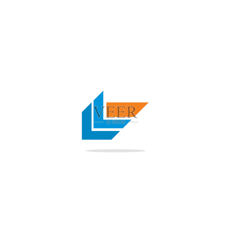 彩色线条造型logo图标素材