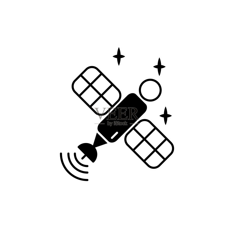矢量插画:卫星图标图标素材