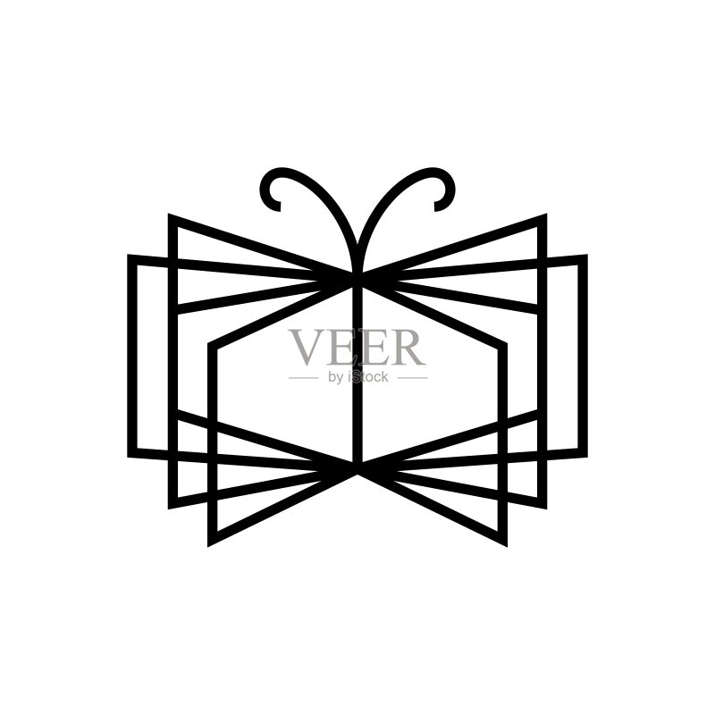 蝴蝶书籍矢量图标插画图标素材
