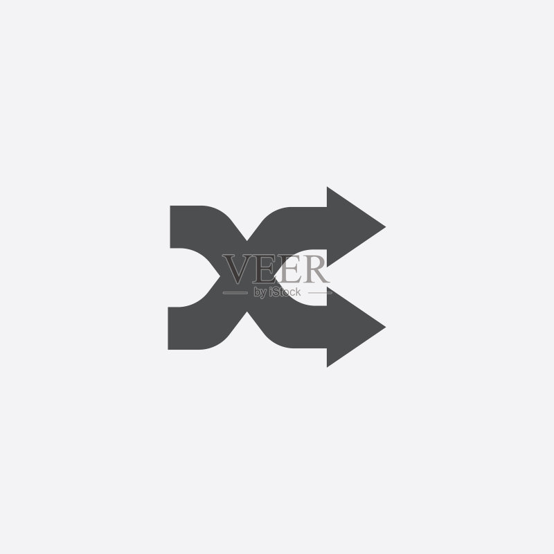 随机播放轮廓图标图标素材