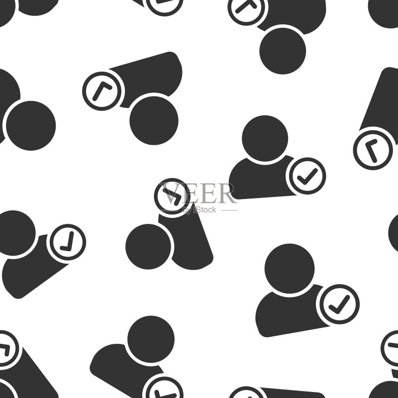 扁平风格登录图标,安全访问矢量图图标素材