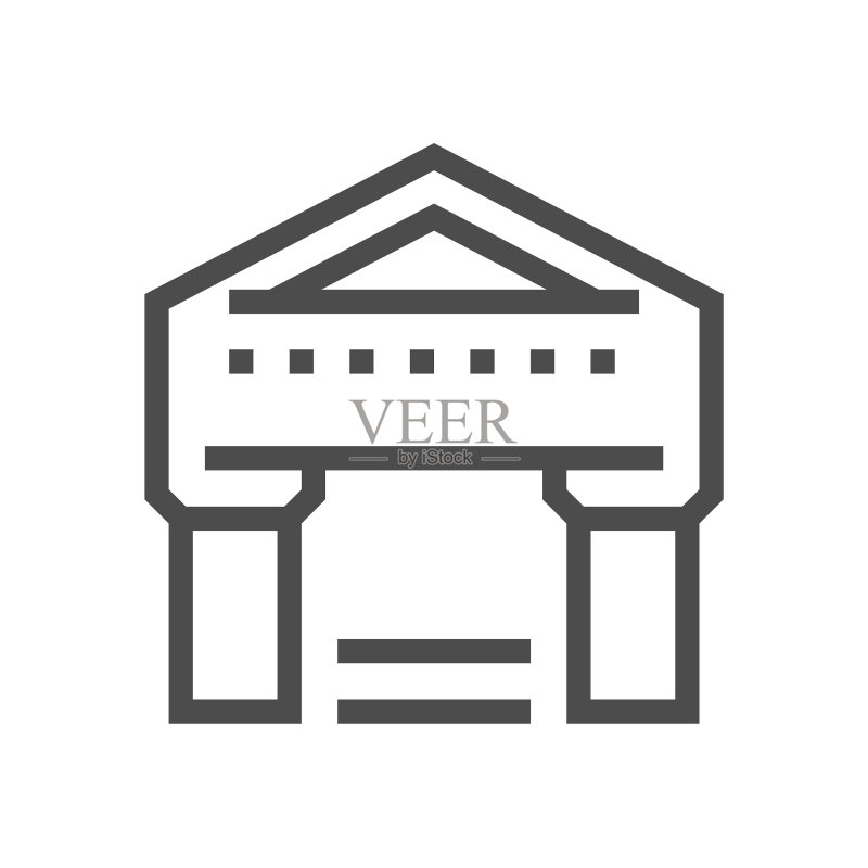 银行大楼图标图标素材