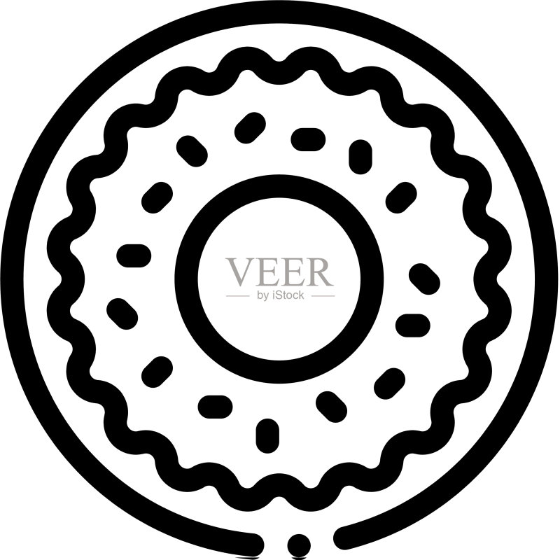 美味烘焙甜甜圈小吃图标图标素材