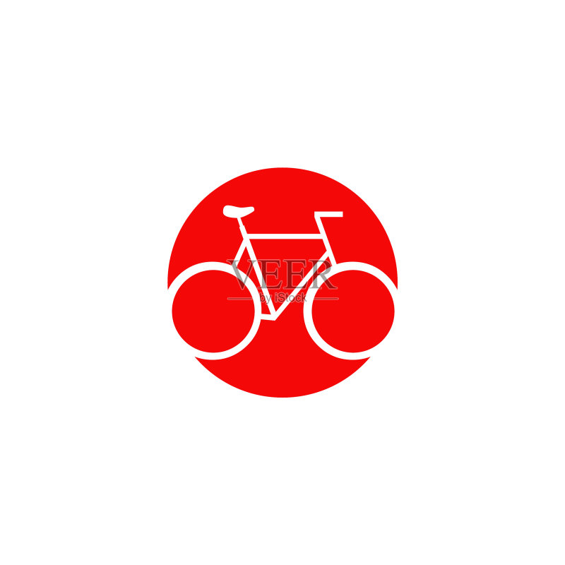 自行车图标logo设计模板图标素材
