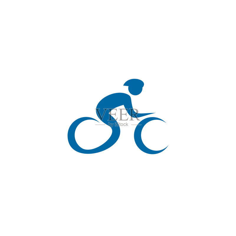 自行车图标logo设计模板图标素材