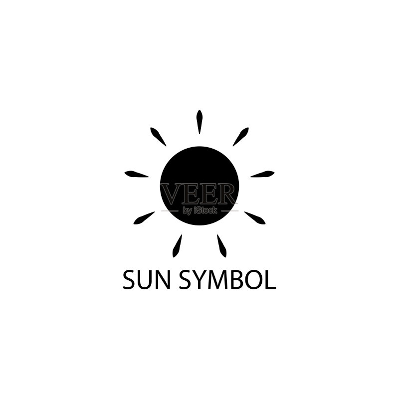 太阳图标矢量图形插画图标素材