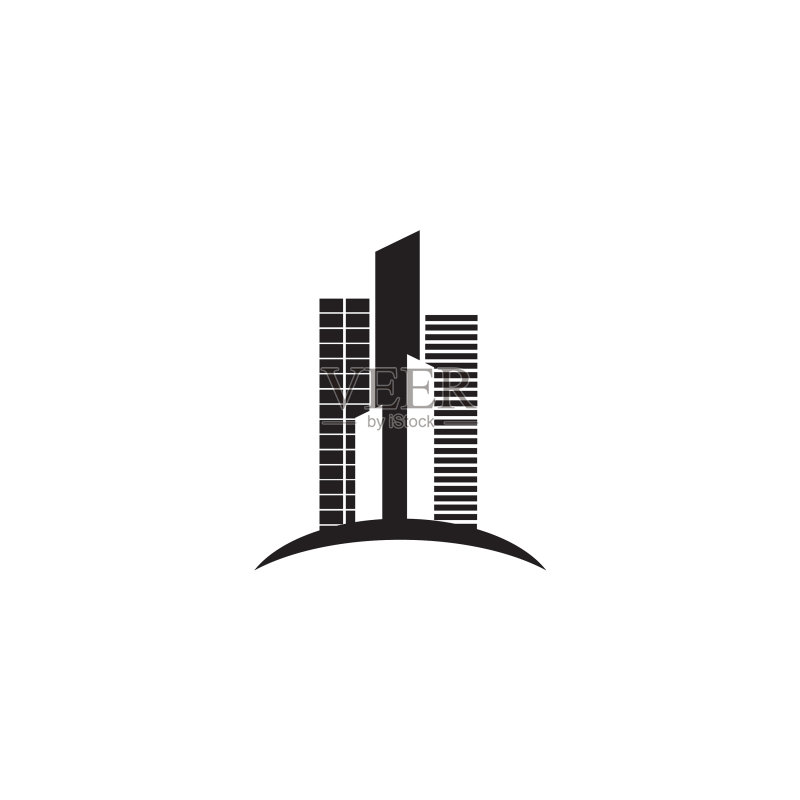 简易建筑图标logo设计灵感图标素材
