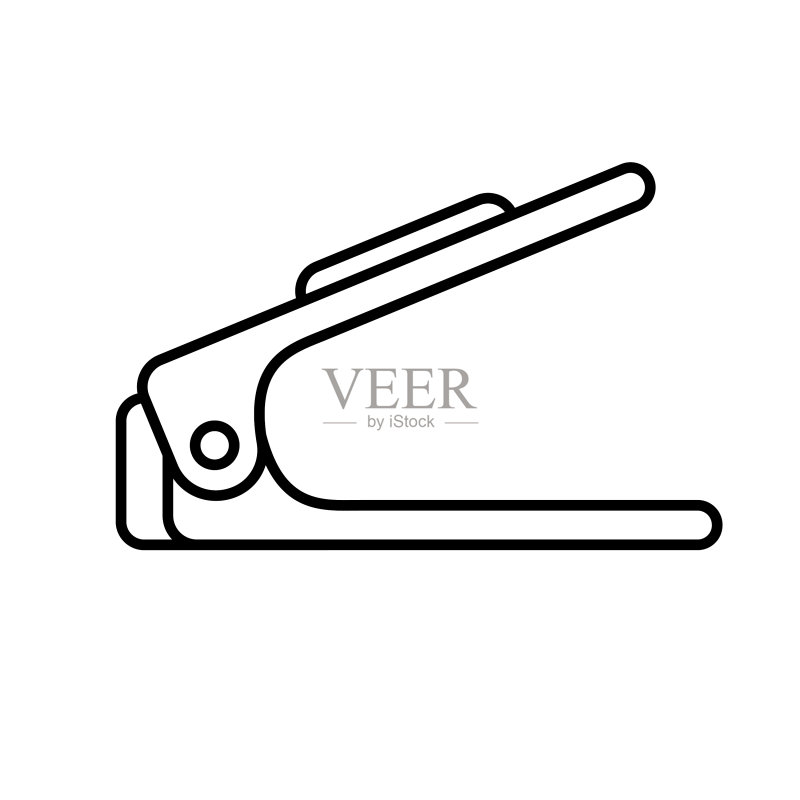 塑料鞋架线性logo展示图标素材