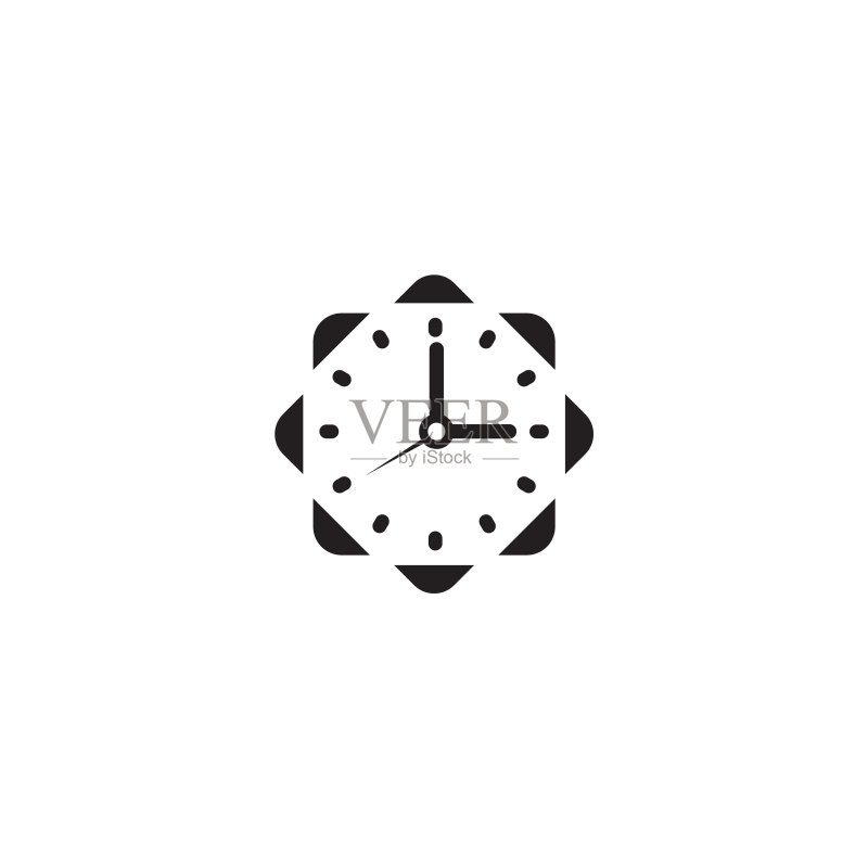 时钟图标Logo设计模板图标素材