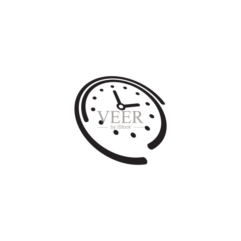 时钟图标Logo设计模板图标素材