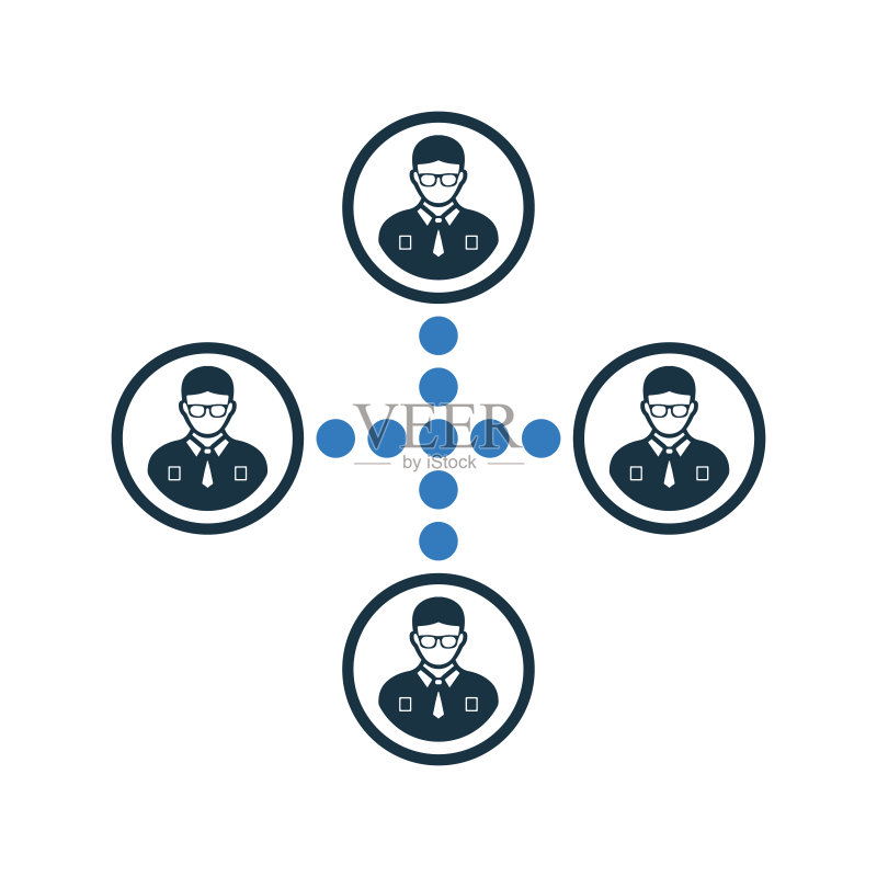 团队合作图标设计/矢量设计图标素材