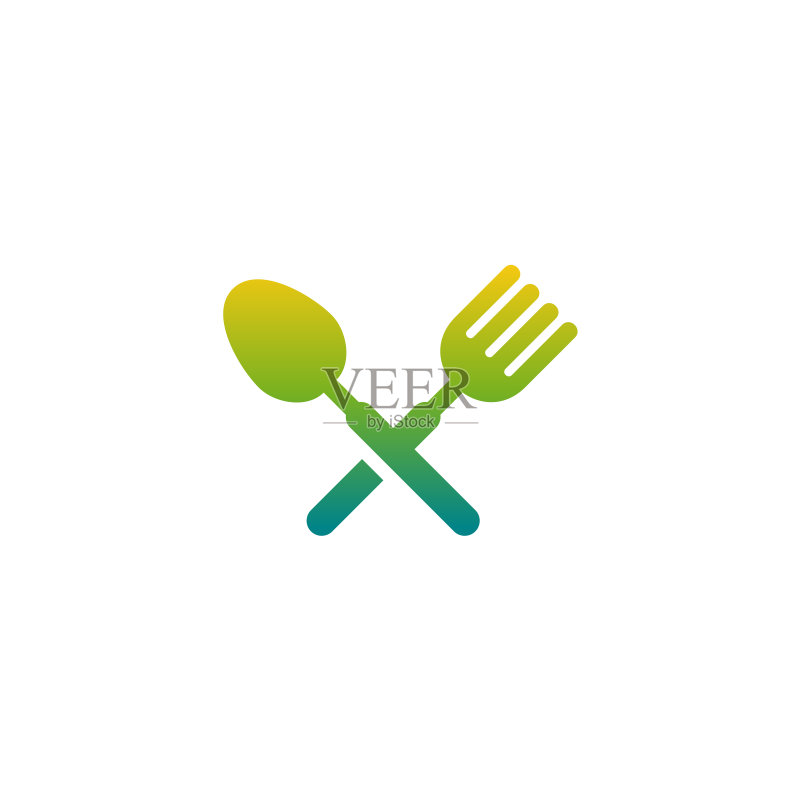 简约美食Logo设计模板,餐厅Logo符号,Logo符号图标图标素材