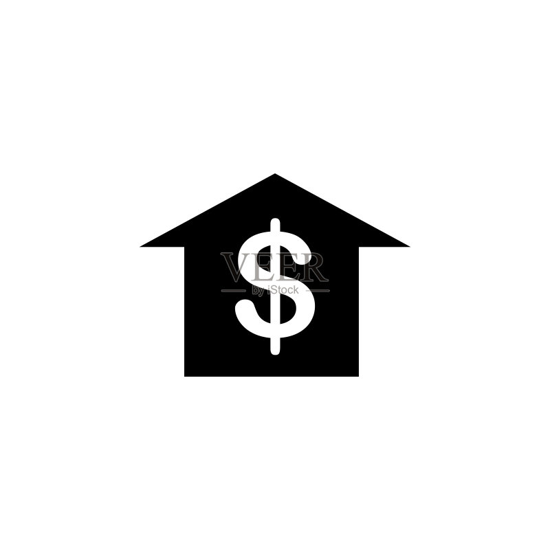 银行大楼图标矢量图图标素材
