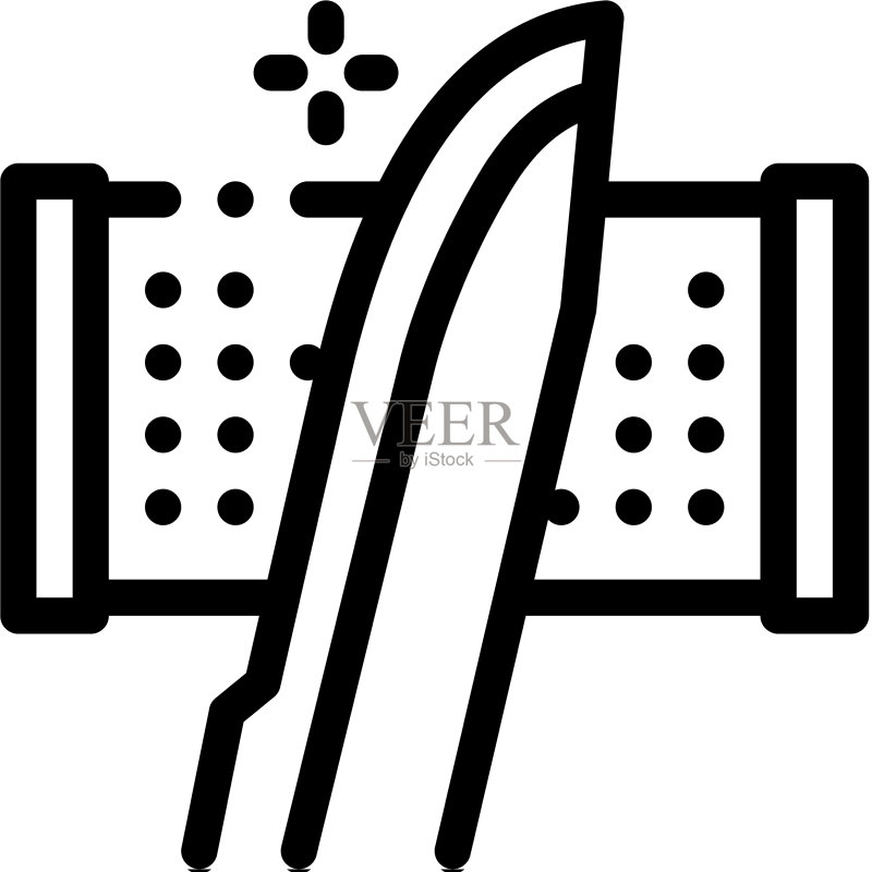 磨削工具轮廓图标图标素材