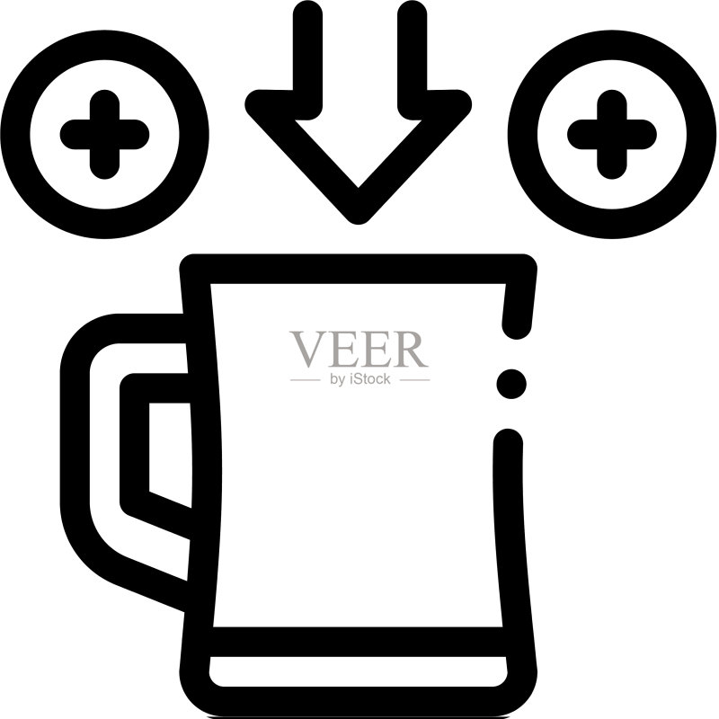 杯中啤酒图标图标素材