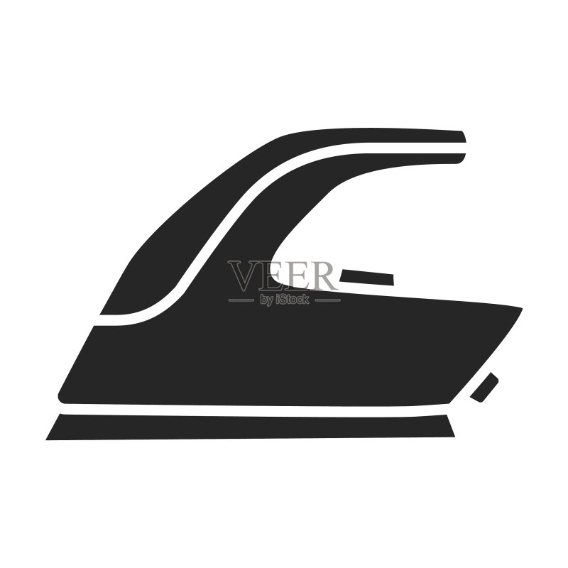 家用蒸汽熨斗黑色图标图标素材