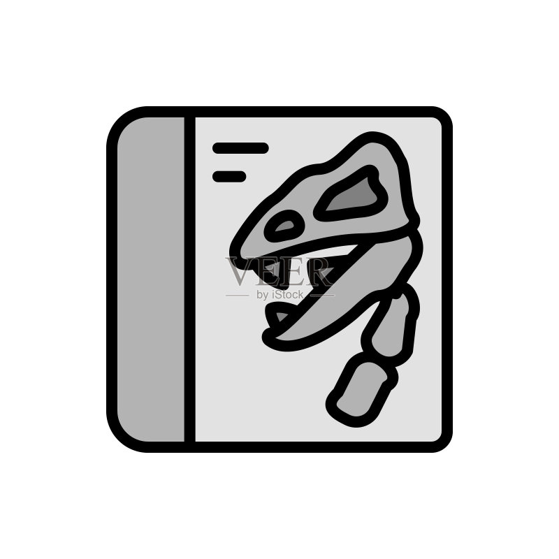 书籍博物馆图标(UI/UX网站或移动应用历史元素矢量图)图标素材