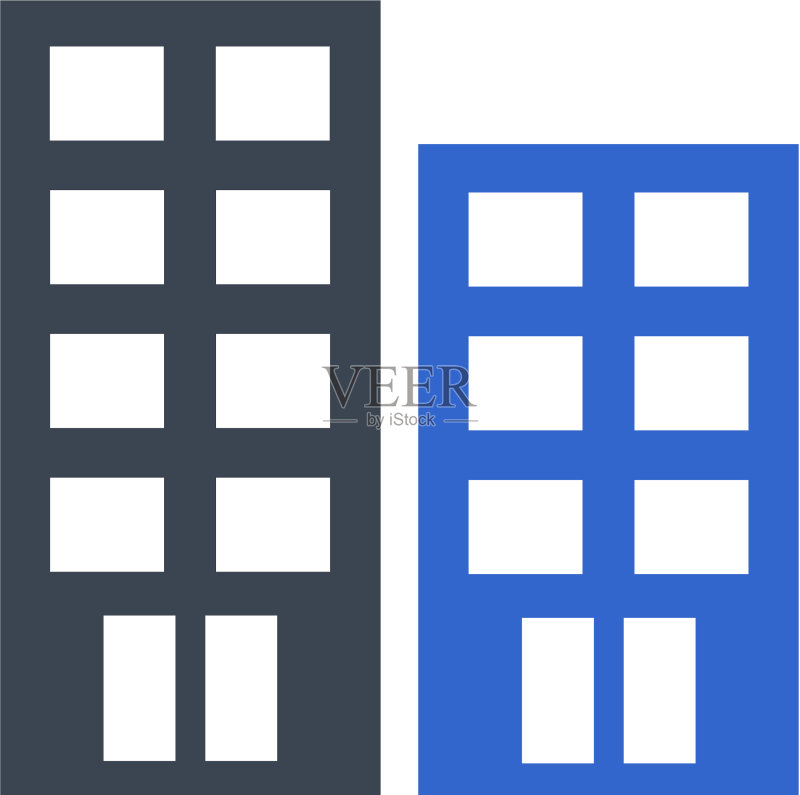 公寓建筑图标图标素材