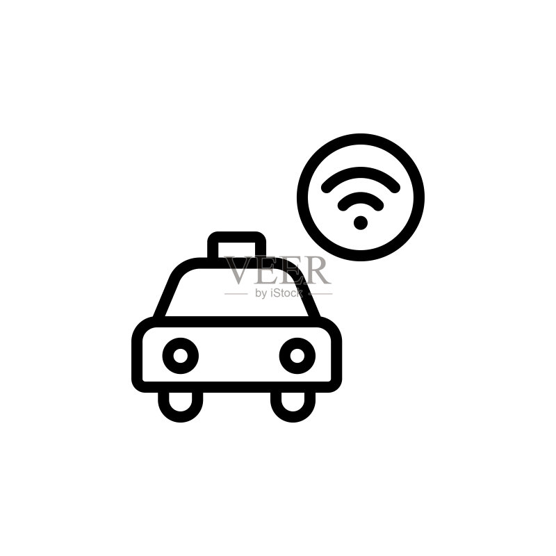 出租车WIFI图标图标素材