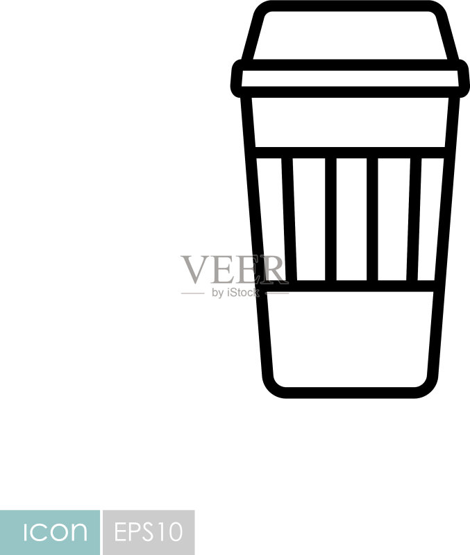 外卖纸咖啡杯图标图标素材