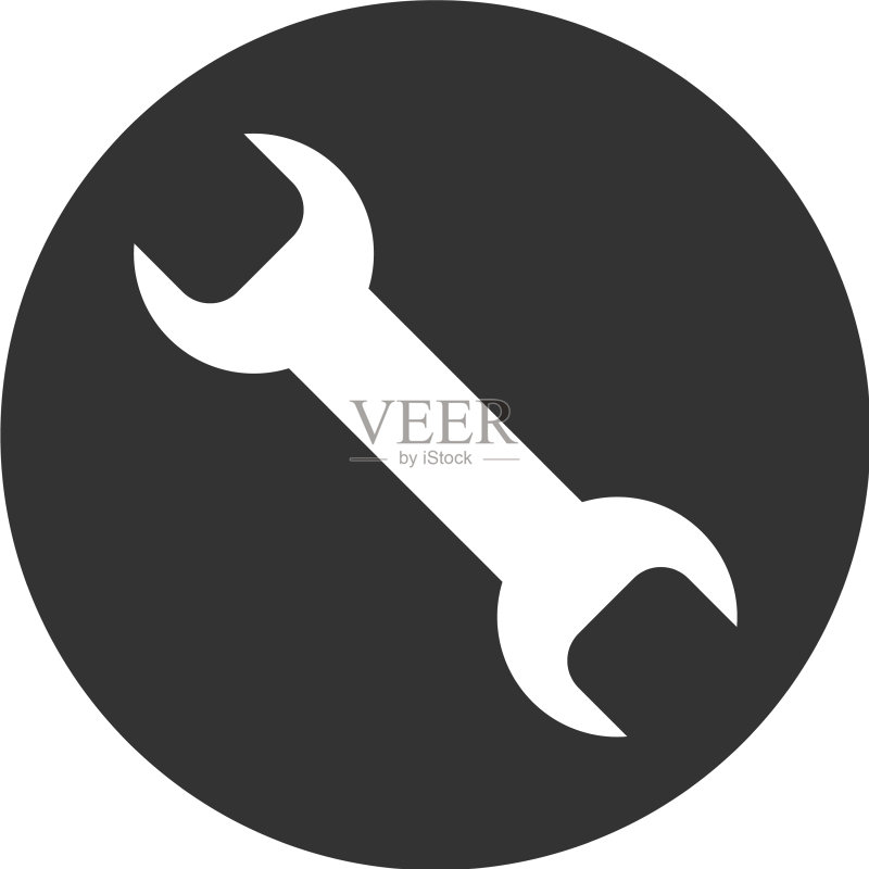 维修扳手图标图标素材