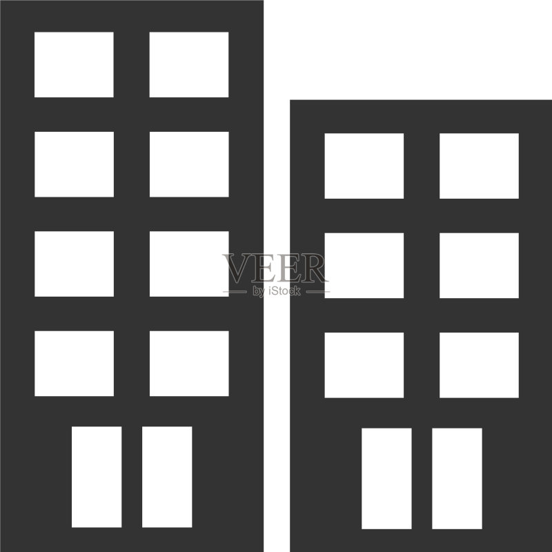 公寓建筑图标图标素材