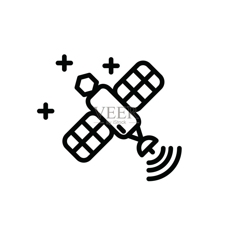 矢量插画:卫星图标图标素材