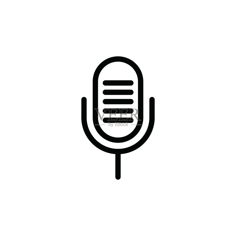 麦克风图标模板矢量图图标素材
