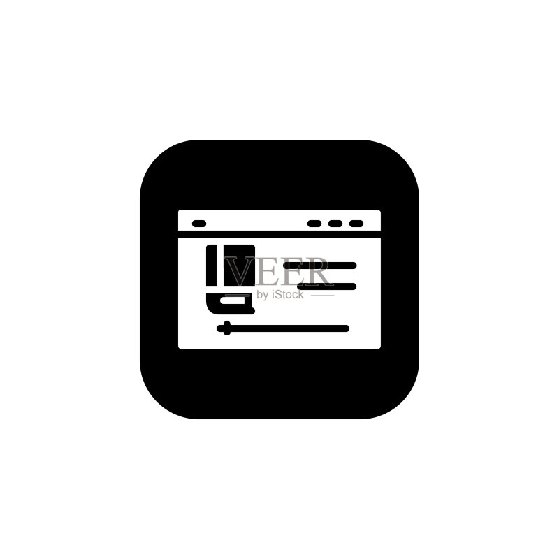 视频教程在线学习图标图标素材