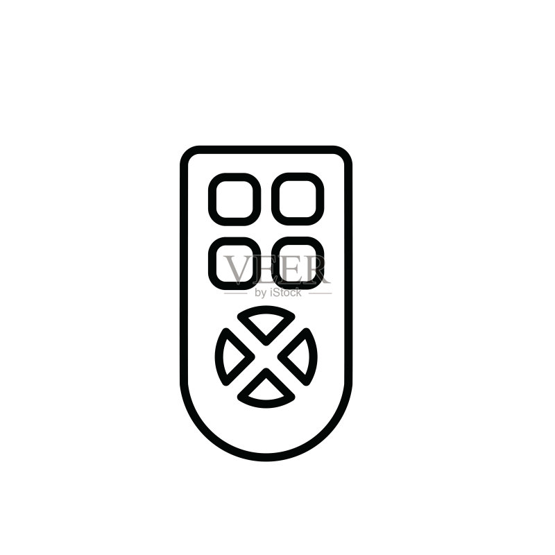 遥控器图标矢量图图标素材
