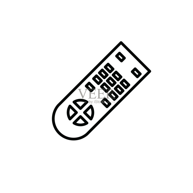 遥控器图标矢量图图标素材