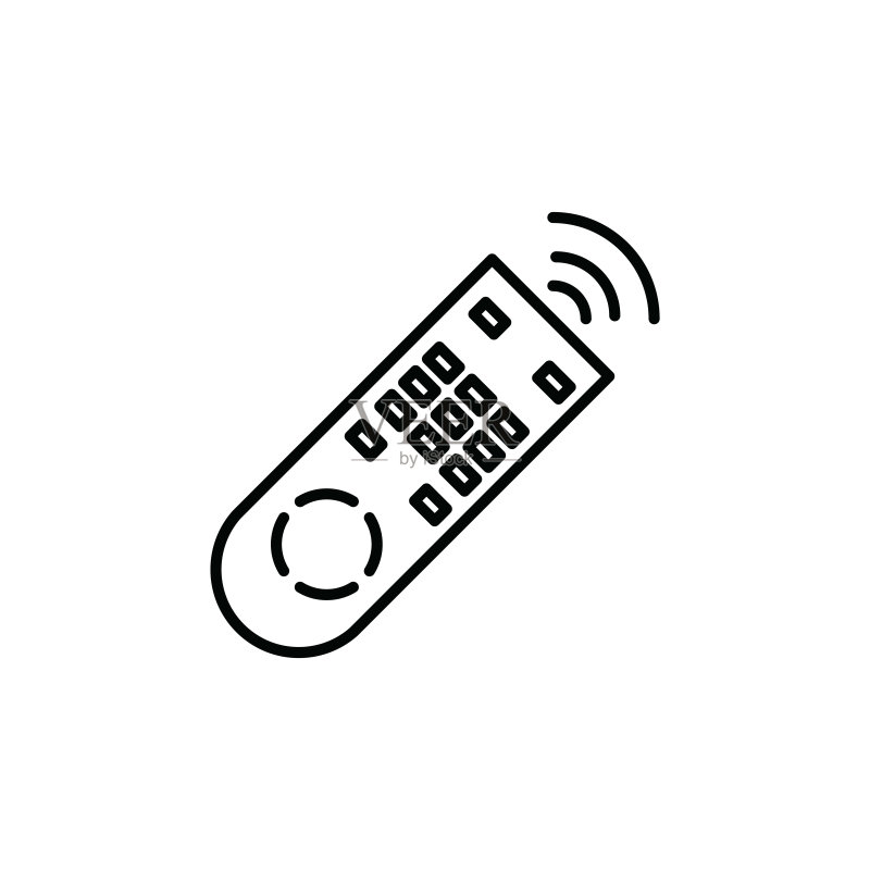 遥控器图标矢量图图标素材