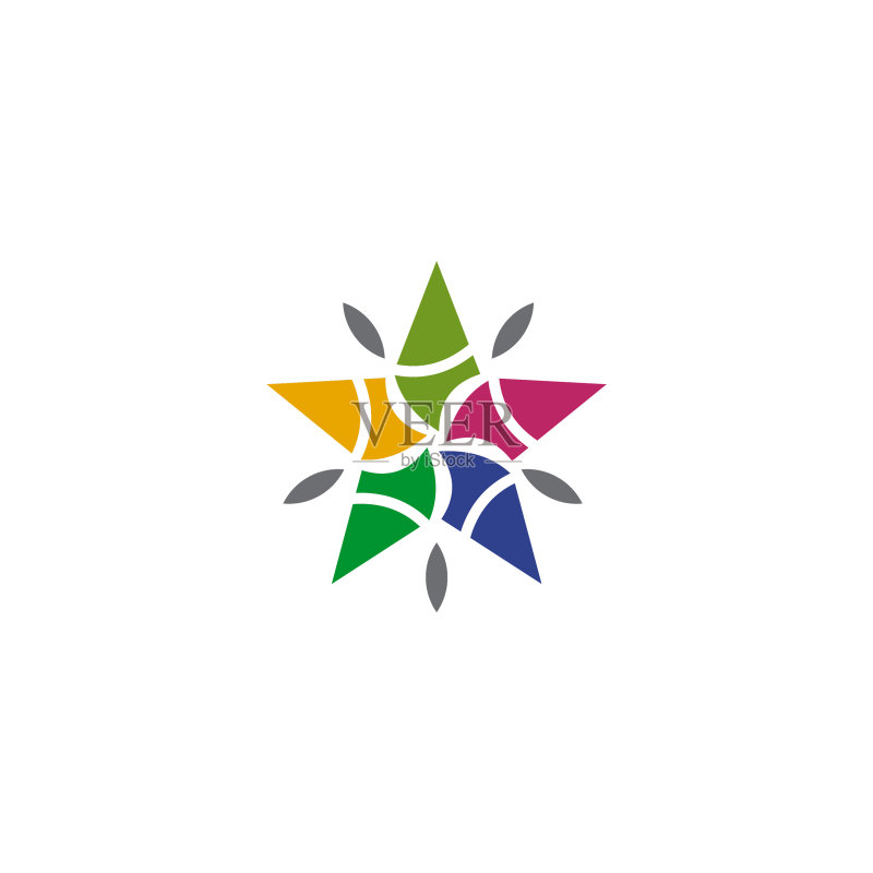社区与收养关怀标志设计模板图标素材