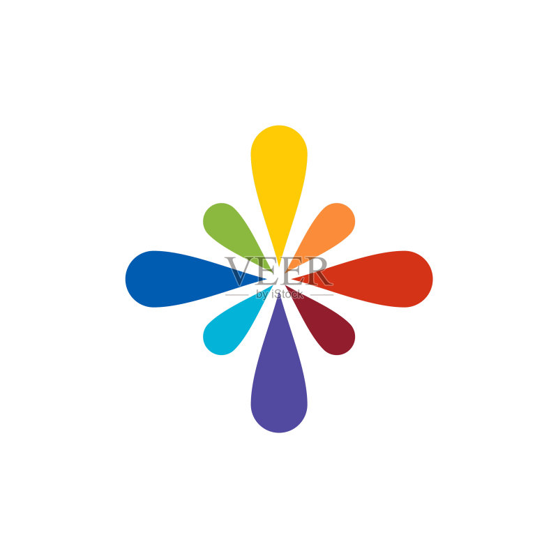 社区和收养护理标志设计图标素材
