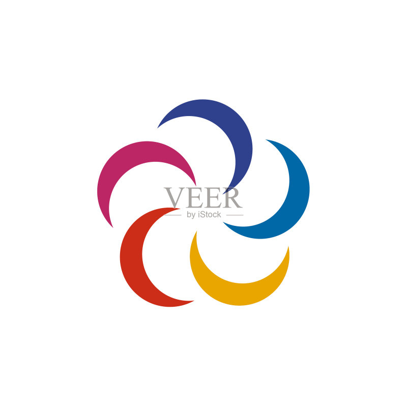 社区和收养护理标志设计图标素材