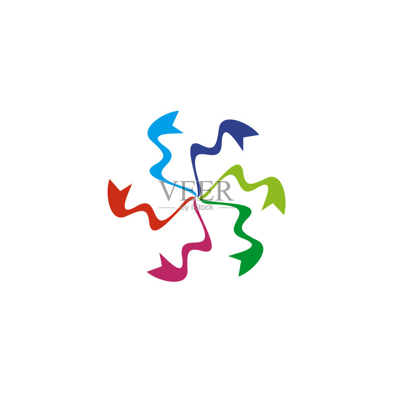 社区和收养护理标志设计图标素材