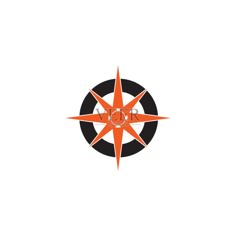 罗盘标志设计灵感模板图标素材