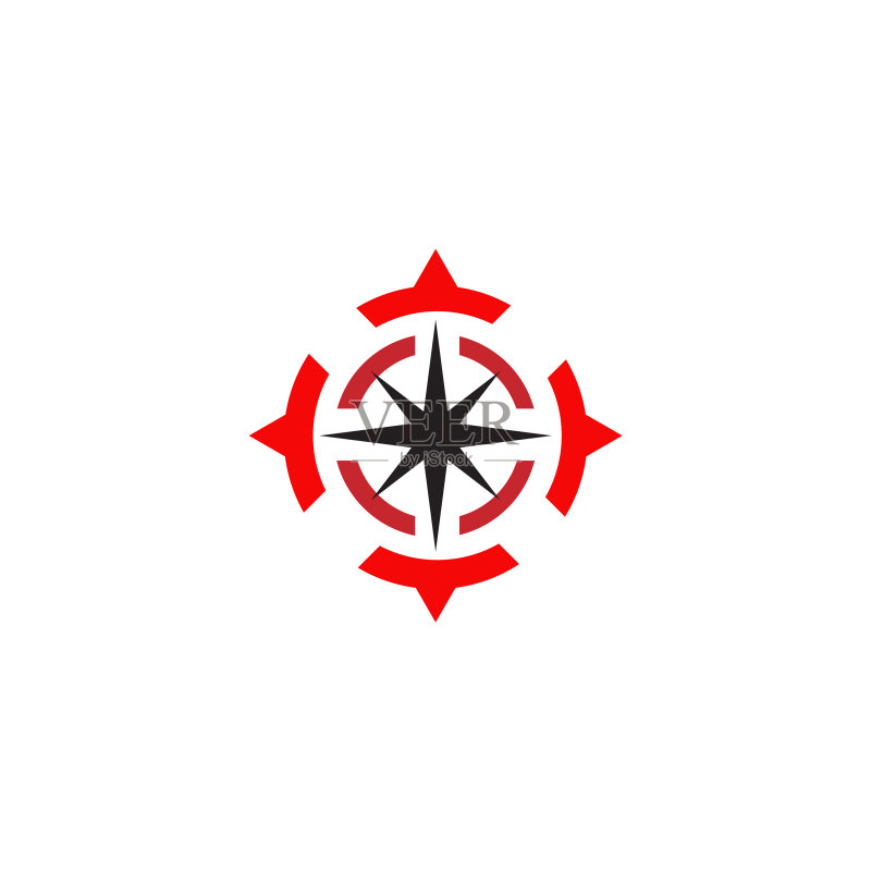 罗盘标志设计灵感模板图标素材