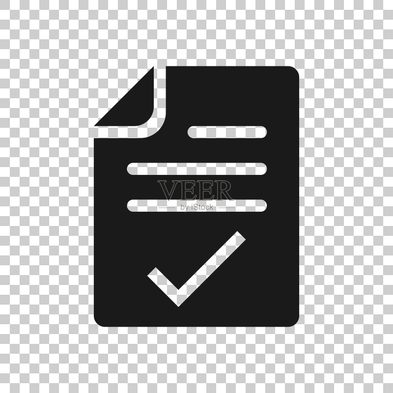 扁平风格的文档清单图标报告图标素材