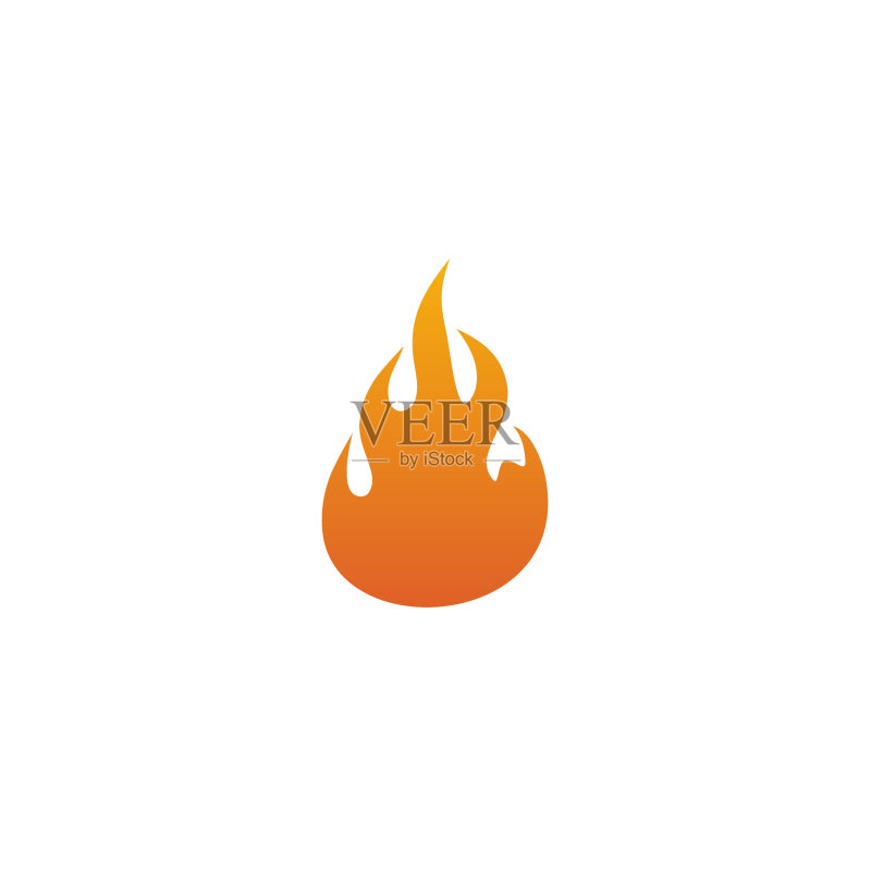 火焰图标Logo设计模板图标素材