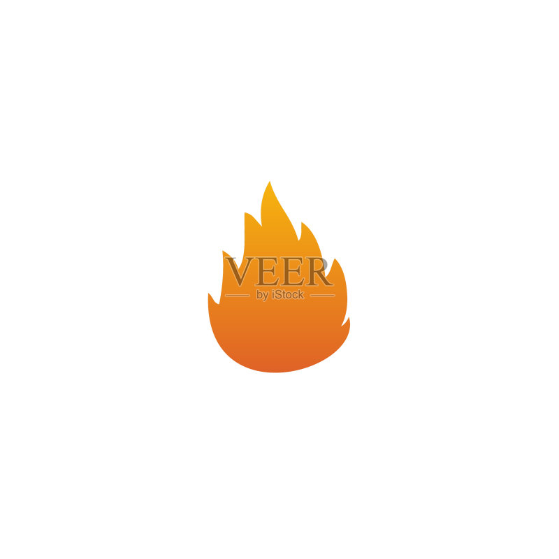 火焰图标Logo设计模板图标素材