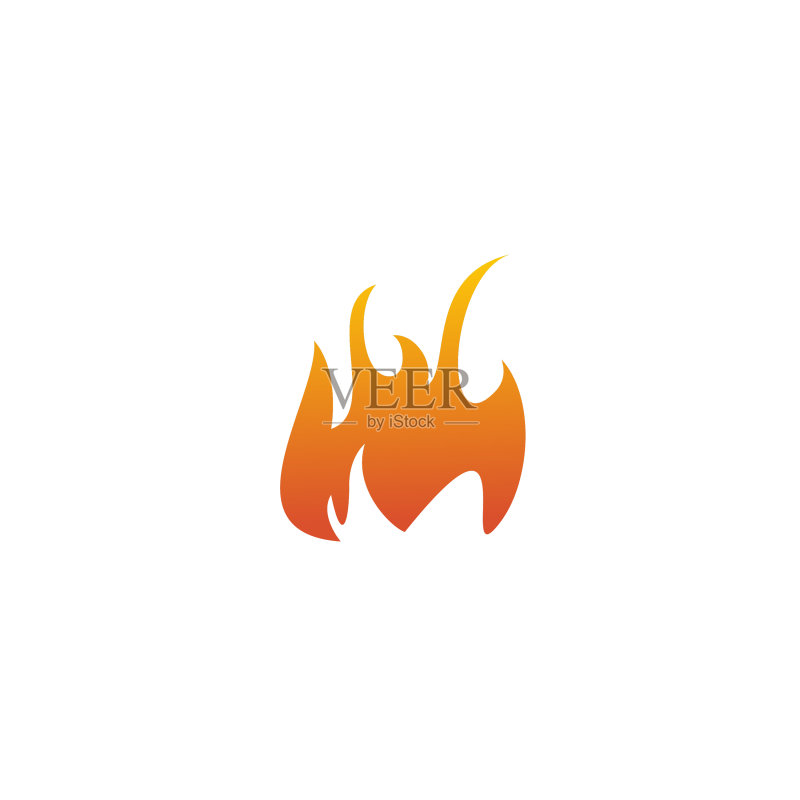 火焰图标Logo设计模板图标素材