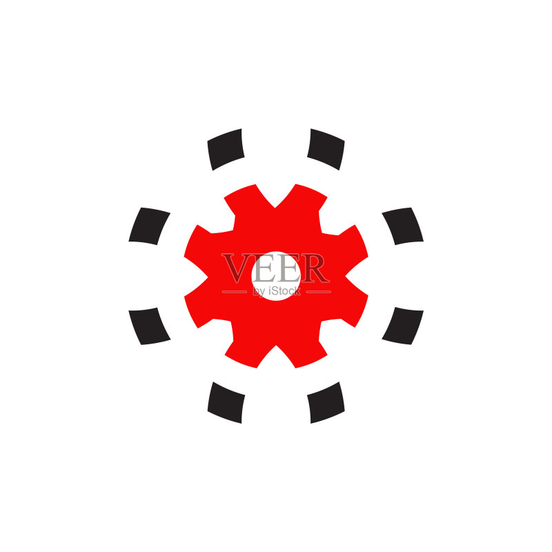 齿轮图标标志设计为工业公司图标素材