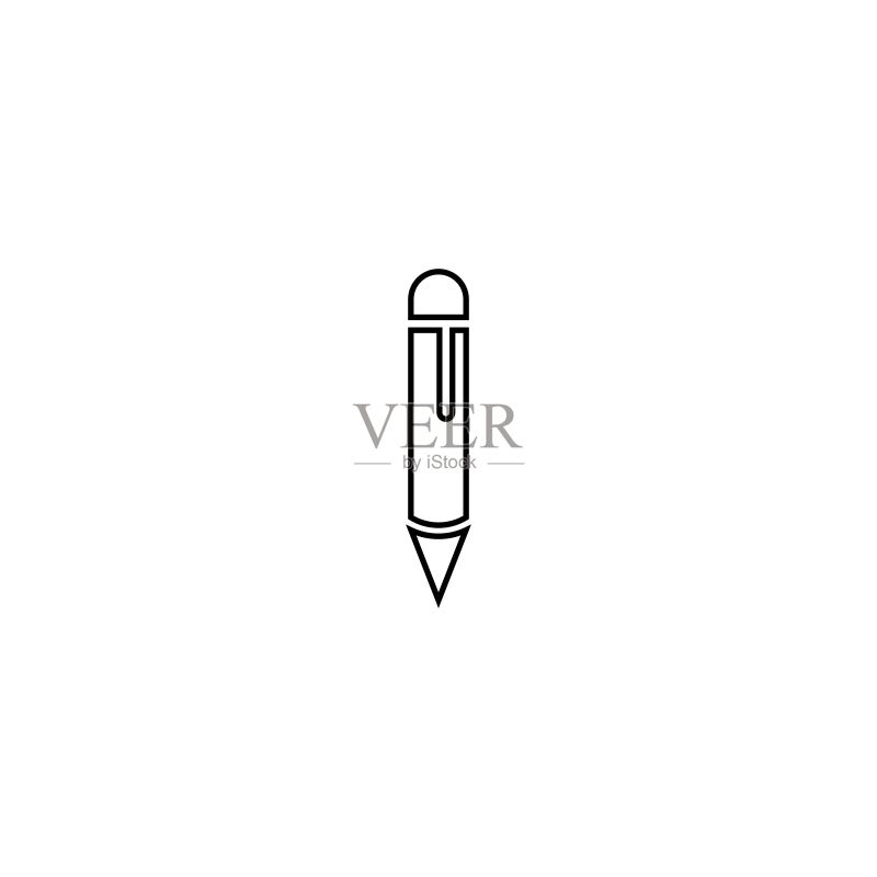 铅笔Logo图标图标素材