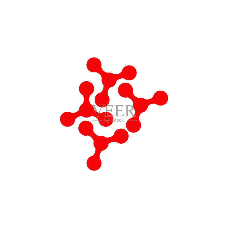 分子图标logo设计模板图标素材
