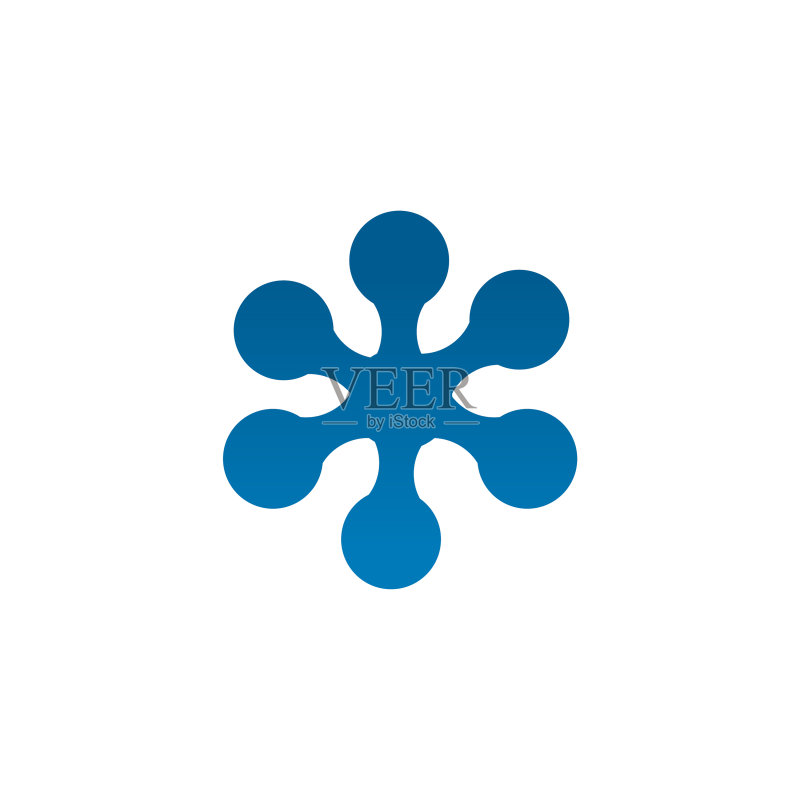 分子图标logo设计模板图标素材