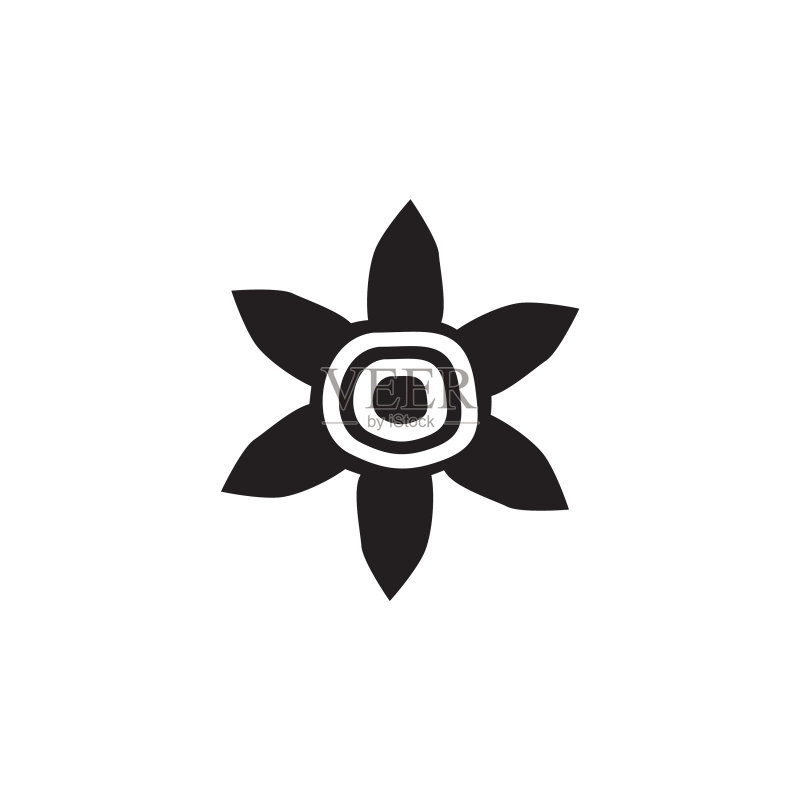 原住民艺术点画图标标志设计图标素材