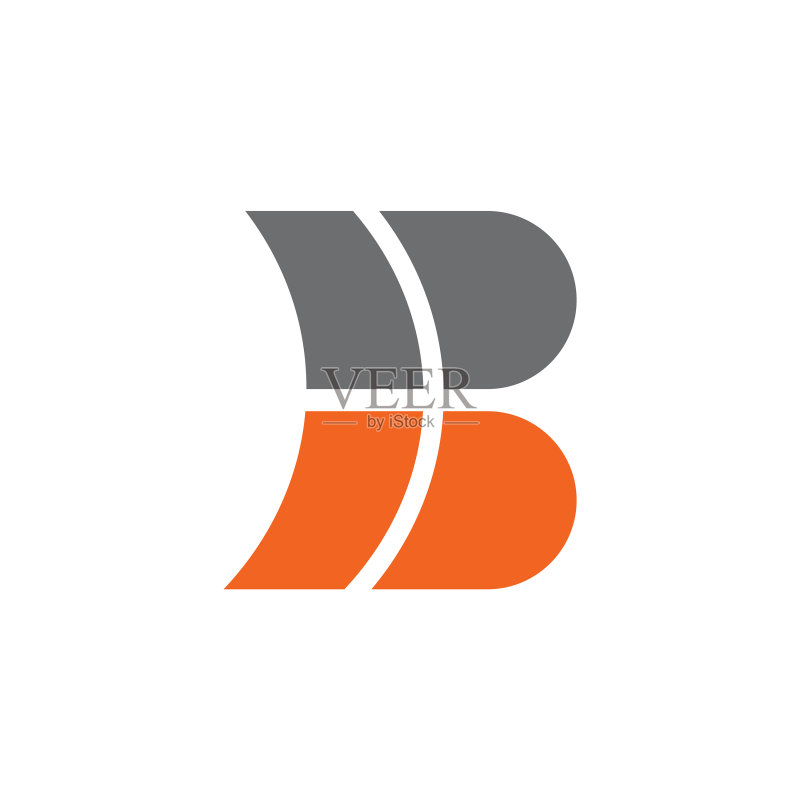 字母B首字母标志设计图标素材