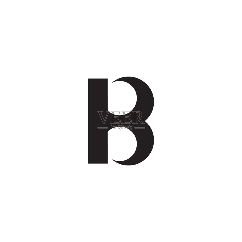 b字母首字母图标logo设计图标素材