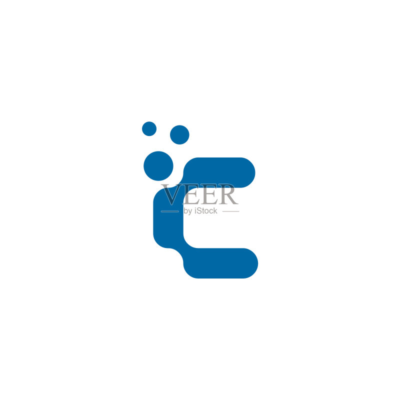 C字母首字母图标标志设计模板图标素材
